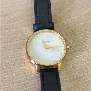 Nixon Black Leather Watch